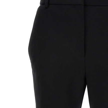 Sportmax Black Cotton Casual Pants