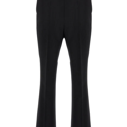Max Mara Black Virgin Wool Cropped Pants