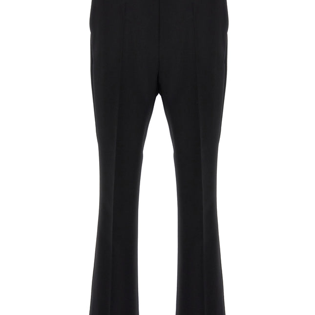 Max Mara Black Virgin Wool Cropped Pants
