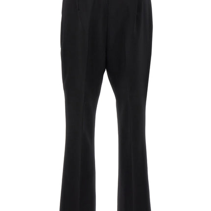 Max Mara Black Virgin Wool Cropped Pants