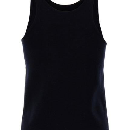 Max Mara Blue Virgin Wool Tank Tops