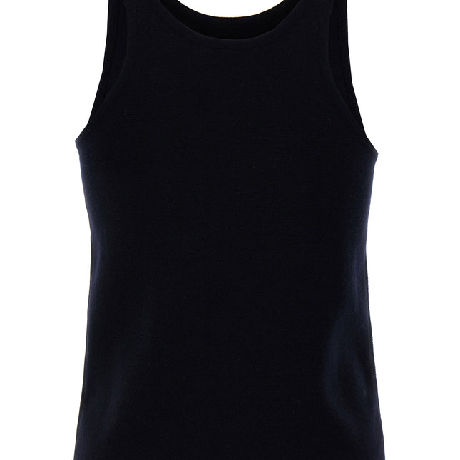 Max Mara Blue Virgin Wool Tank Tops