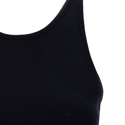 Max Mara Blue Virgin Wool Tank Tops