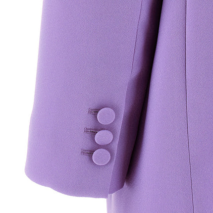 The Andamane Purple Polyester Blazer