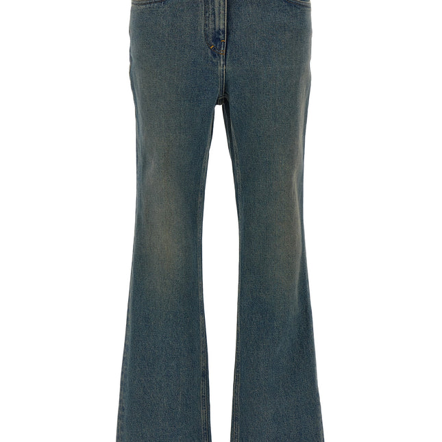 Givenchy Blue Cotton Bootcut Jeans