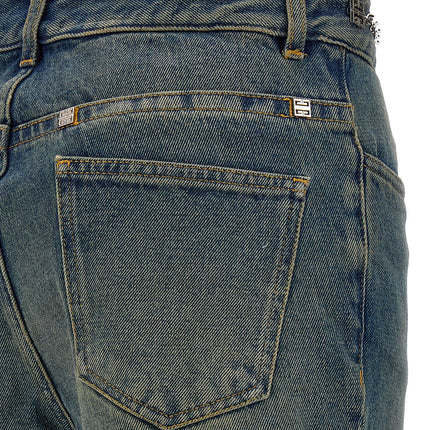 Givenchy Blue Cotton Bootcut Jeans