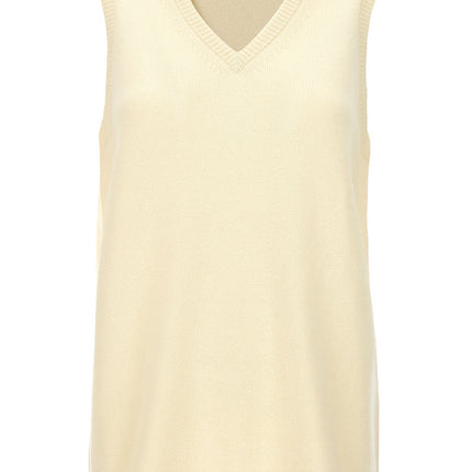 Sportmax Bicolor Wool Sleeveless Jacket