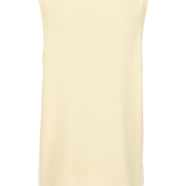 Sportmax Bicolor Wool Sleeveless Jacket