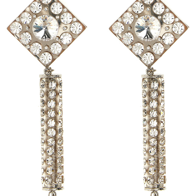 Alessandra Rich Silver Plastic Earrings