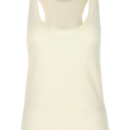 Max Mara White Cashmere Tank Tops