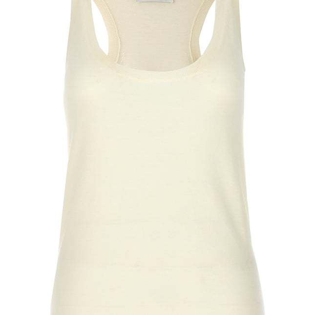 Max Mara White Cashmere Tank Tops