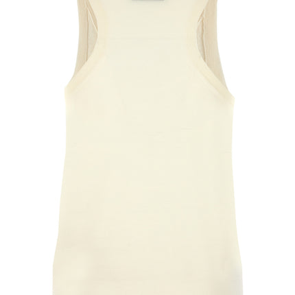 Max Mara White Cashmere Tank Tops