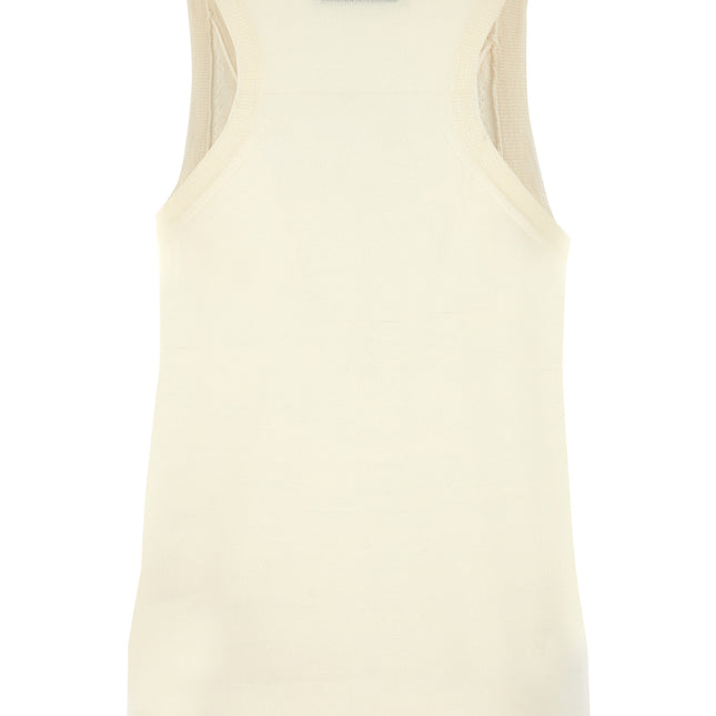 Max Mara White Cashmere Tank Tops