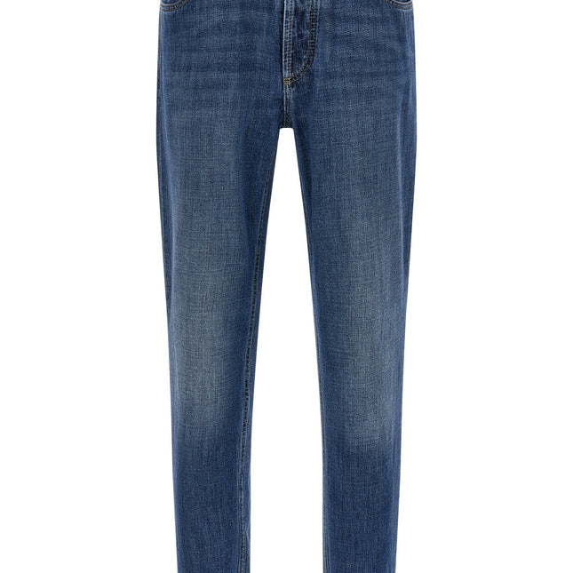 Brunello Cucinelli Blue Cotton Jeans Denim