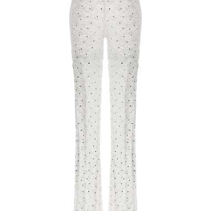 Alessandra Rich White Polyamide Leggings