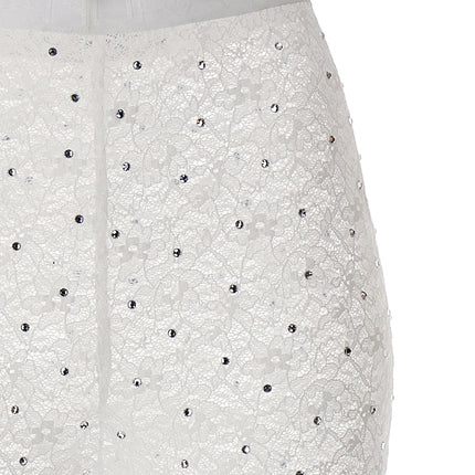 Alessandra Rich White Polyamide Leggings
