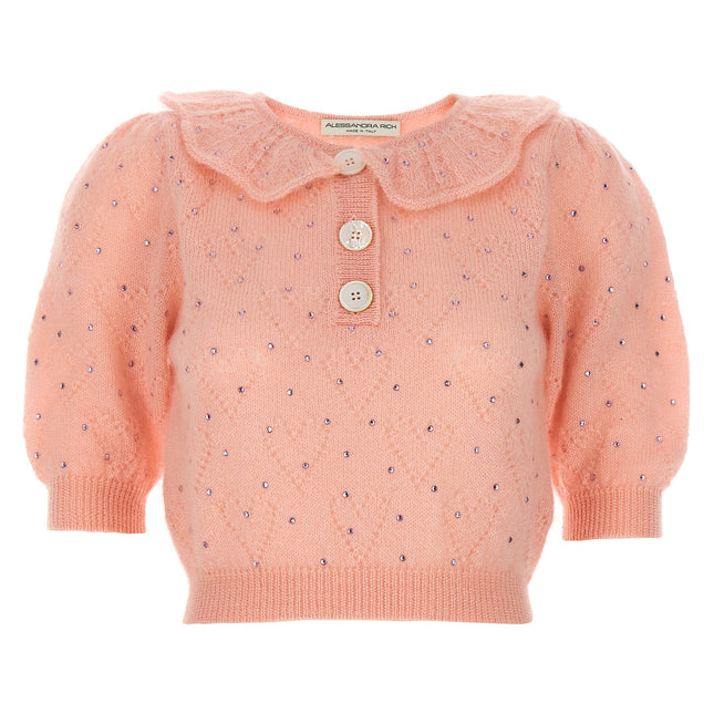 Alessandra Rich Multicolor Wool Cardigan