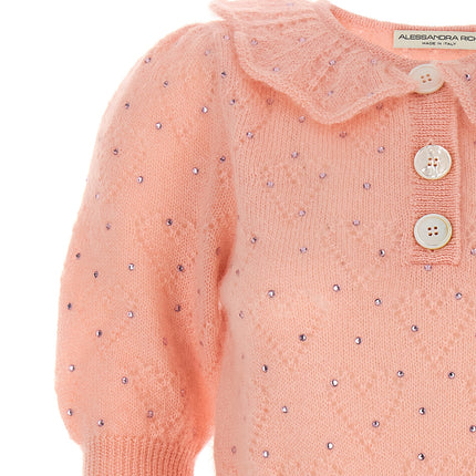 Alessandra Rich Multicolor Wool Cardigan