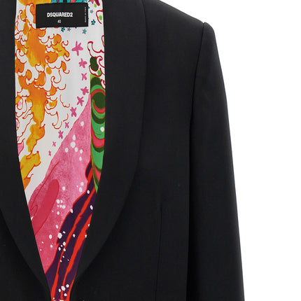 Dsquared² Black Polyester Full-Length Jacket