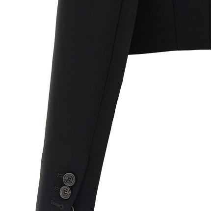 Dsquared² Black Polyester Full-Length Jacket