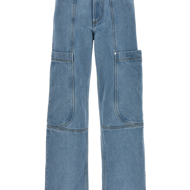 GCDS Blue Cotton Jeans Denim