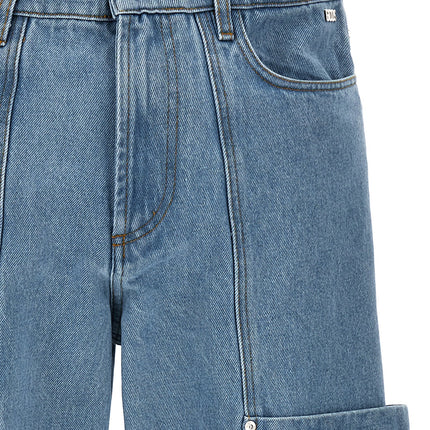 GCDS Blue Cotton Jeans Denim