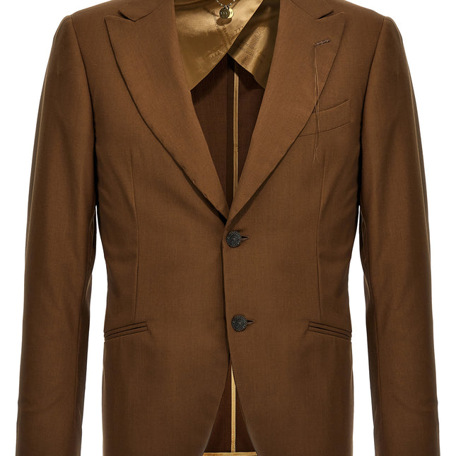 MAURIZIO MIRI Brown Wool Blazer