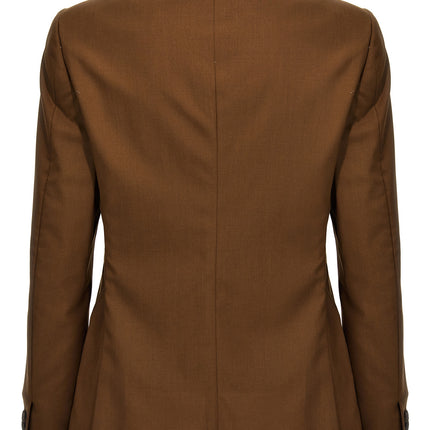 MAURIZIO MIRI Brown Wool Blazer