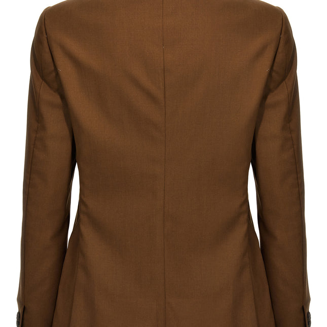 MAURIZIO MIRI Brown Wool Blazer