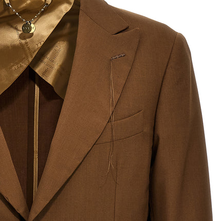 MAURIZIO MIRI Brown Wool Blazer