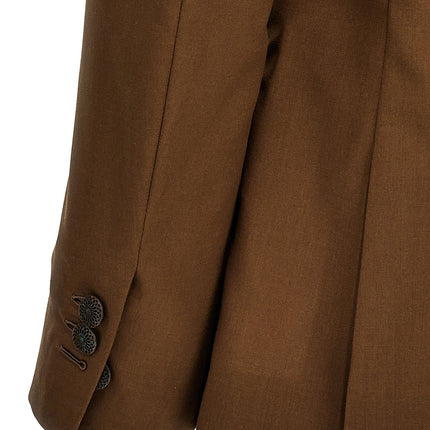 MAURIZIO MIRI Brown Wool Blazer