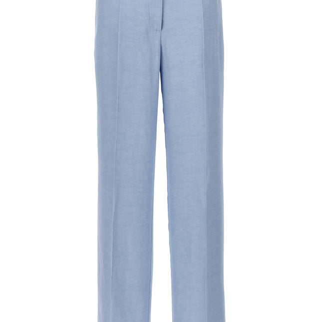 P.A.R.O.S.H. Blue Viscose Casual Pants