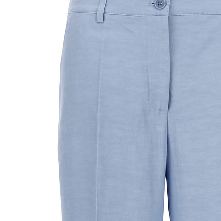 P.A.R.O.S.H. Blue Viscose Casual Pants