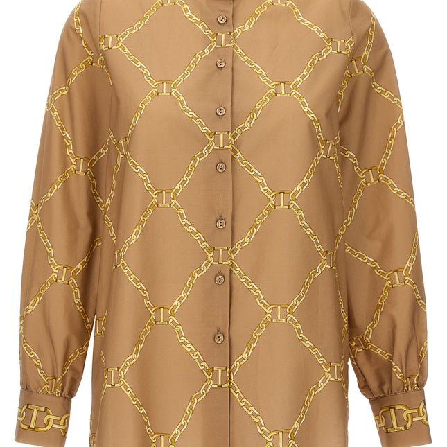 Twinset Beige Cotton Blouse