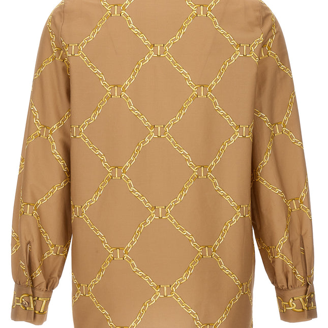 Twinset Beige Cotton Blouse