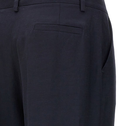P.A.R.O.S.H. Blue Viscose Casual Pants