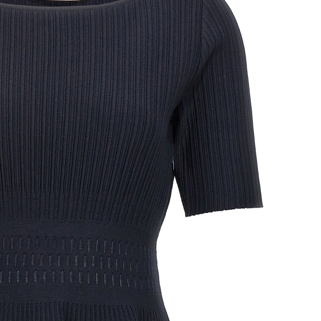 ANTONINO VALENTI Blue Viscose Midi Dress