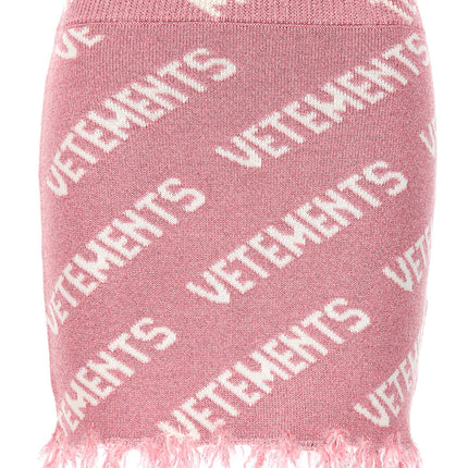 Vetements Multicolor Viscose Long Skirt