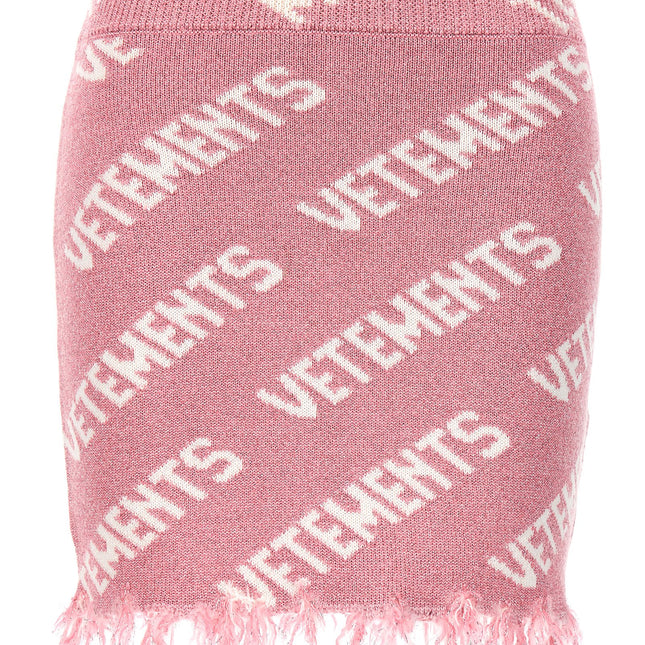 Vetements Multicolor Viscose Long Skirt