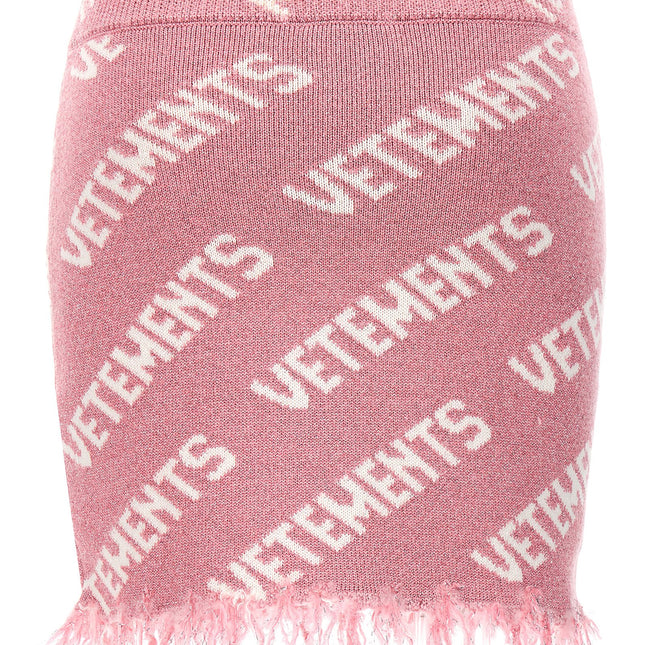Vetements Multicolor Viscose Long Skirt
