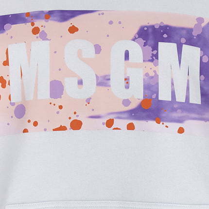 MSGM White Cotton Sweatshirt
