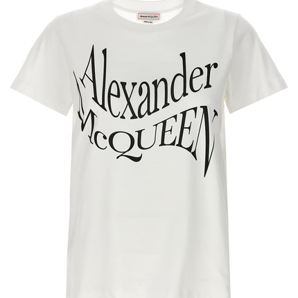 Alexander McQueen Bicolor Cotton T-Shirt