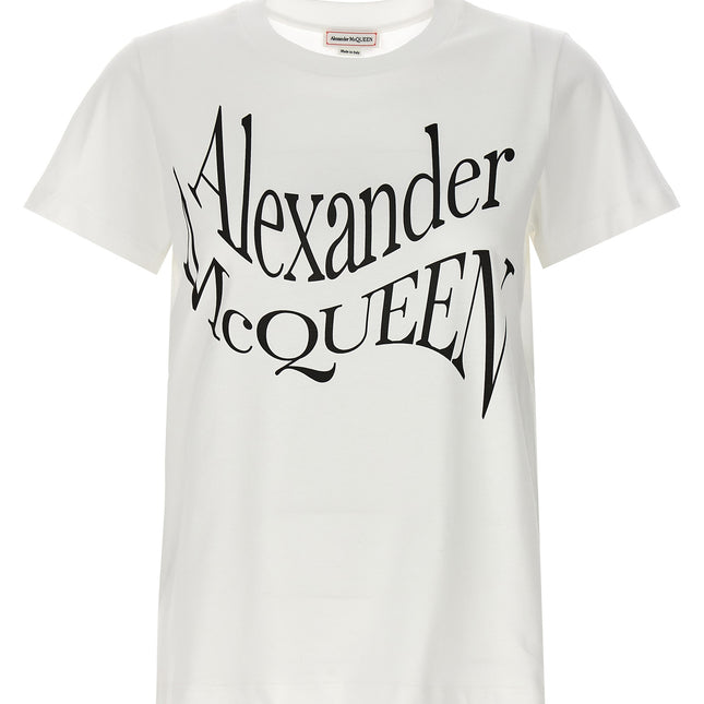 Alexander McQueen Bicolor Cotton T-Shirt