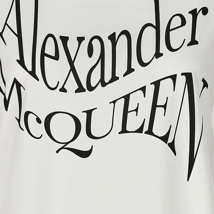Alexander McQueen Bicolor Cotton T-Shirt