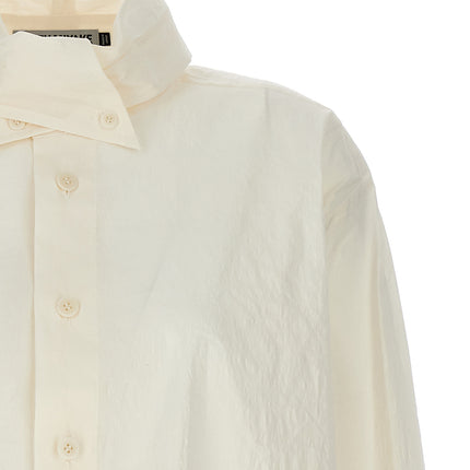 Issey Miyake White Fibers Blouse