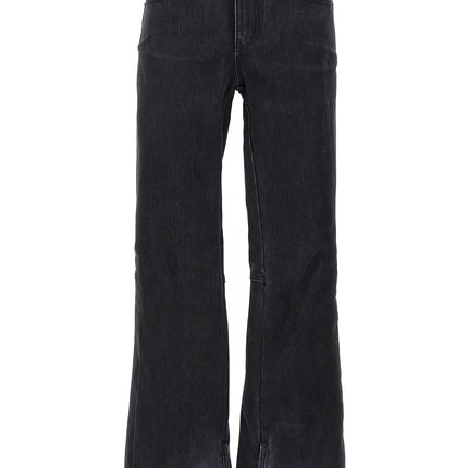 Balenciaga Black Cotton Flared Jeans
