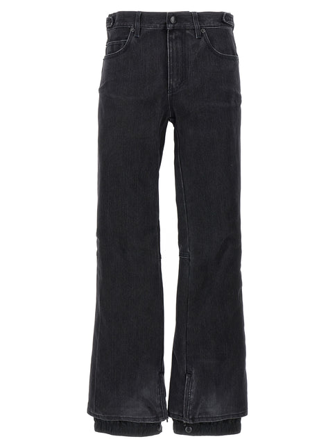 Balenciaga Black Cotton Flared Jeans