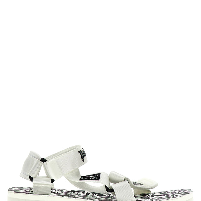 Palm Angels Bicolor Polyester Flat Sandals