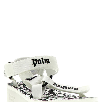 Palm Angels Bicolor Polyester Flat Sandals