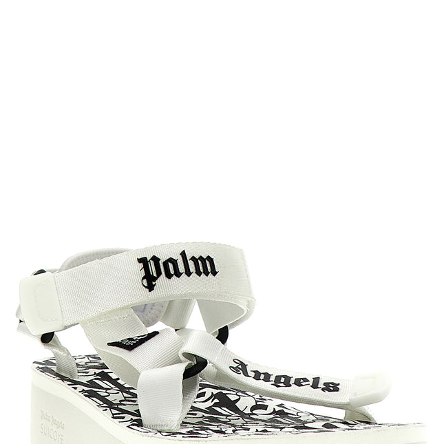 Palm Angels Bicolor Polyester Flat Sandals